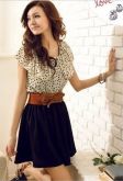 Vestido Com Cinto!! Clássico Para seu Dia a Dia Em Chiffon