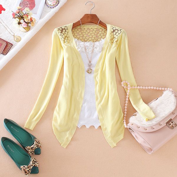 Lindo cardigan, super delicado! Várias cores!